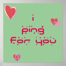 Silbido de bala para usted ping-pong poster