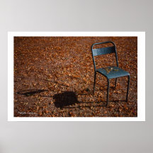 Silla de jardín poster