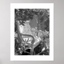 Silla de jardín poster