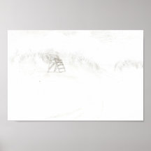 Silla del guardia de vida después de la impresión  posters