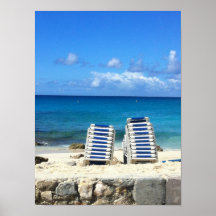 Sillas de playa del Caribe Impresiones