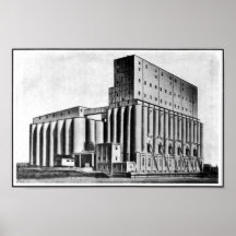 Silo de grano norteamericano poster