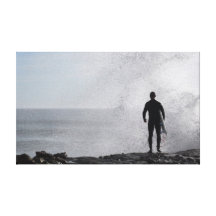 silueta 1 de la persona que practica surf lona estirada galerias