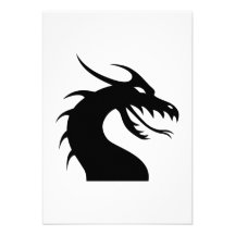 Silueta de la cara del dragón anuncios  