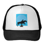 Silueta de salto del caballo gorra