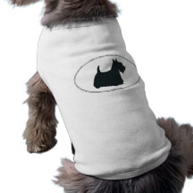 Silueta de Terrier del escocés Camisetas De Perrito