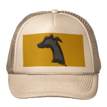 Silueta de Whippet Gorro De Camionero