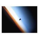 Silueta del esfuerzo del transbordador espacial arte con fotos