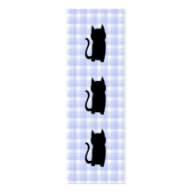 Silueta del gato negro que se sienta. En control a Plantillas De Tarjetas Personales