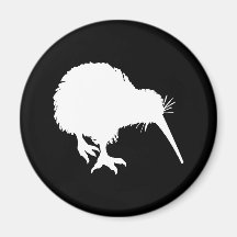 Silueta del kiwi iman