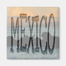 Silueta del pelícano; Recuerdo de México Imán Para Frigorifico