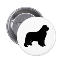Silueta del perro de Terranova Pin