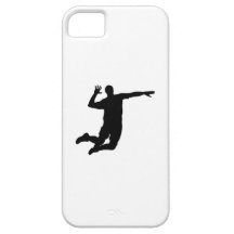 Silueta del punto del voleibol iPhone 5 Case-Mate cárcasas