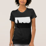 Silueta negra y blanca de Nueva York Camisetas