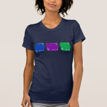 Siluetas coloridas de Pomeranian Camisetas