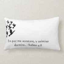 Siluetee el 4:8 del salmo de los pájaros en españo almohadas