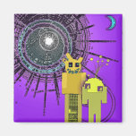 Sim-Sam y Tim-Tam los hermanos del robot Imanes De Nevera