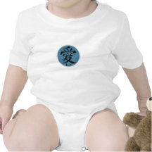 Símbolo chino de la enredadera infantil para la tu traje de bebé