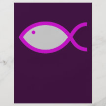 ¡Símbolo cristiano de los pescados - RUIDOSAMENTE! Flyer Personalizado