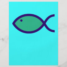 ¡Símbolo cristiano de los pescados - RUIDOSAMENTE! Tarjetón