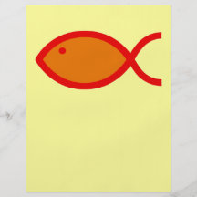 ¡Símbolo cristiano de los pescados - RUIDOSAMENTE! Flyer Personalizado