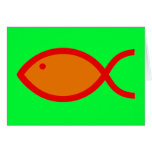 ¡Símbolo cristiano de los pescados - RUIDOSAMENTE! Tarjetón
