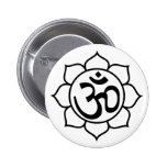 Símbolo de Aum de la flor de Lotus Pins