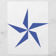símbolo de la estrella azul tarjetas informativas