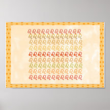 símbolo de LEO de 108 veces de x - ritual de las c Poster