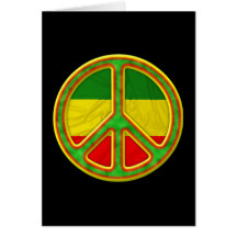 Símbolo de paz de Rasta Felicitaciones