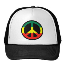 Símbolo de paz de Rasta Gorras