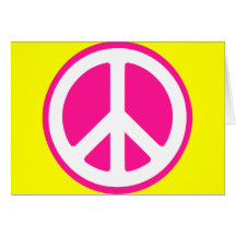 Símbolo de paz felicitación