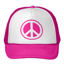 Símbolo de paz gorros bordados