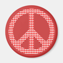 Símbolo de paz imanes para frigoríficos