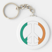 Símbolo de paz irlandés de la bandera llavero personalizado