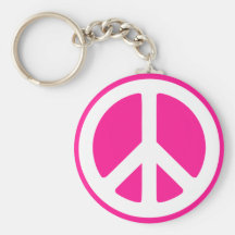 Símbolo de paz llaveros personalizados