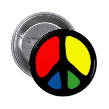 Símbolo de paz maravilloso del hippy pin