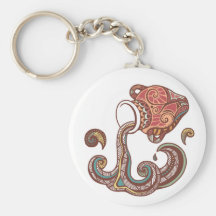 Símbolo de Wassermann/del acuario Llavero Personalizado