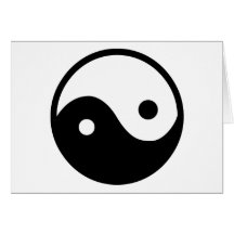 Símbolo de Yin Yang Felicitación