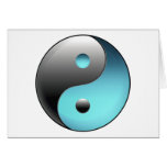 Símbolo de Yin Yang - tarjeta o invitación de la m