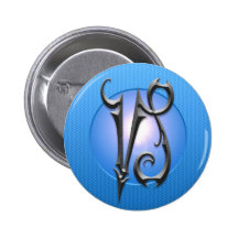 Símbolo del Capricornio del hierro, azul Pins