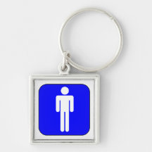 Símbolo del hombre llavero personalizado