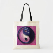 Símbolo del universo de Yin y de Yang Bolsa Lienzo