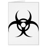símbolo inútil del biohazard felicitaciones