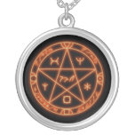 símbolo mágico de la muestra collar personalizado