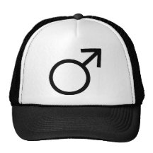 Símbolo masculino del género gorra