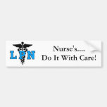 Símbolo médico de LPN Pegatina De Parachoque
