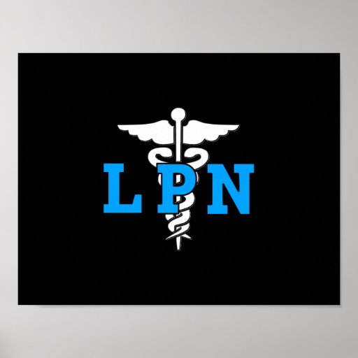 Símbolo médico de LPN Posters