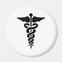 Símbolo médico imanes de nevera