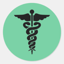 Símbolo médico pegatina